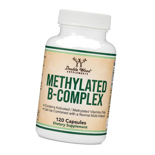 Methylated B-Complex, Methylfolate + TMG, Energy, Mood, MTHFR, 120 Capsules