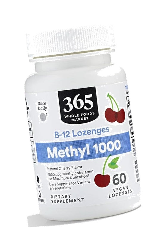 Whole Foods Market, Methyl B-12 1000 MCG Cherry Lozenge, 60 CT