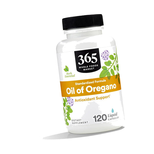 365 by Whole Foods Market, Oil of Oregano Standardized Formula, Antioxidant Support, Vegan Liquid Capsules, 120 Count