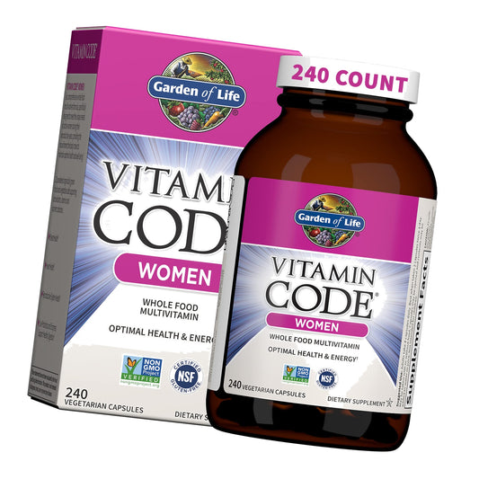 Garden of Life Vitamin Code Women's Multivitamin, Gluten-Free, 240 Capsules