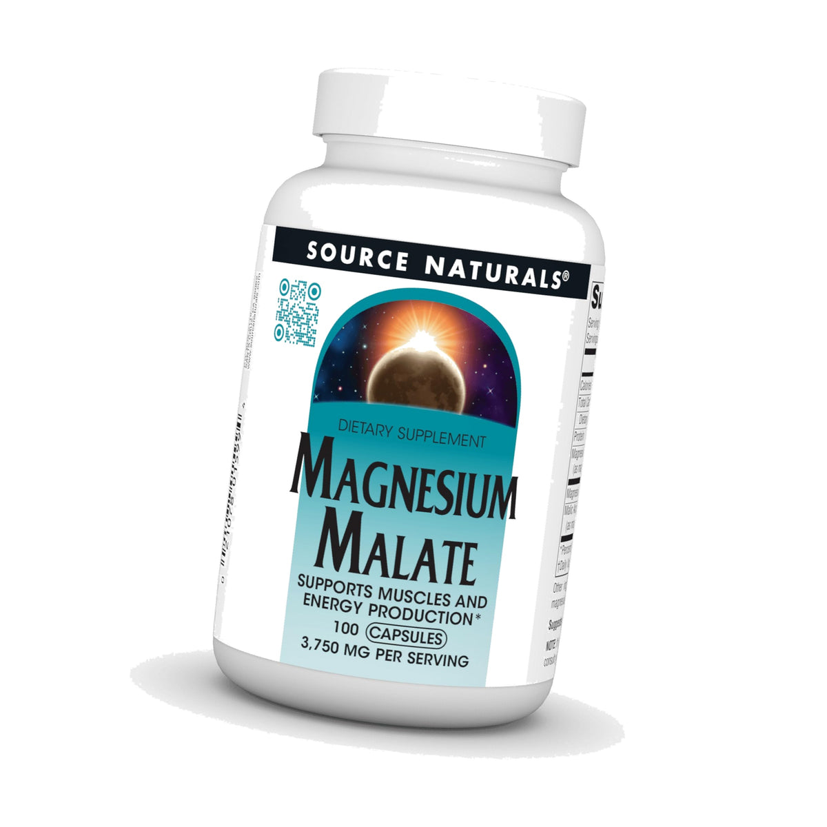 Source Naturals Magnesium Malate, 3750 mg per Serving - 100 Capsules