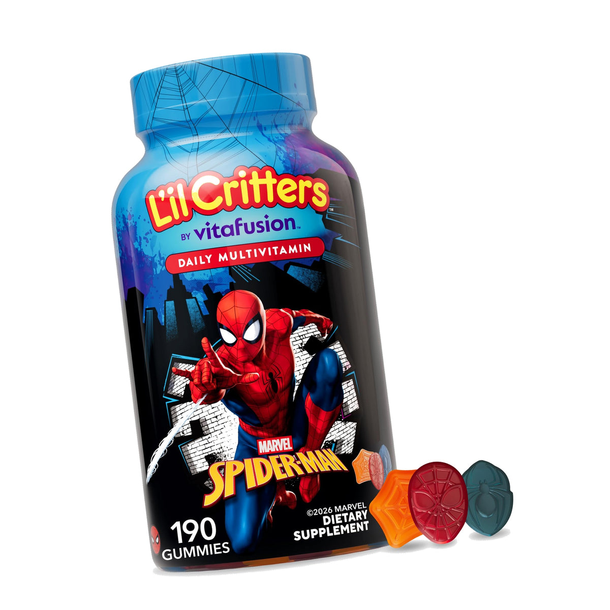 Lil Critters Spider-Man Kids Multivitamin Gummies | 190 Count
