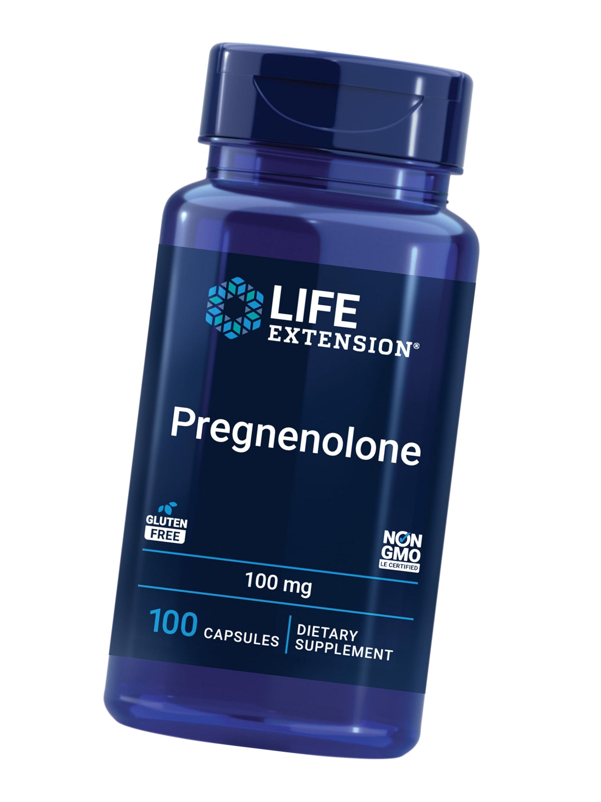 Life Extension Pregnenolone, 100 mg, Memory Support, 100 Capsules