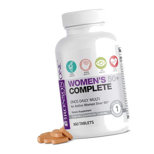 Bronson ONE Daily Women 50+ Complete Multivitamin Multimineral, 360 Tablets