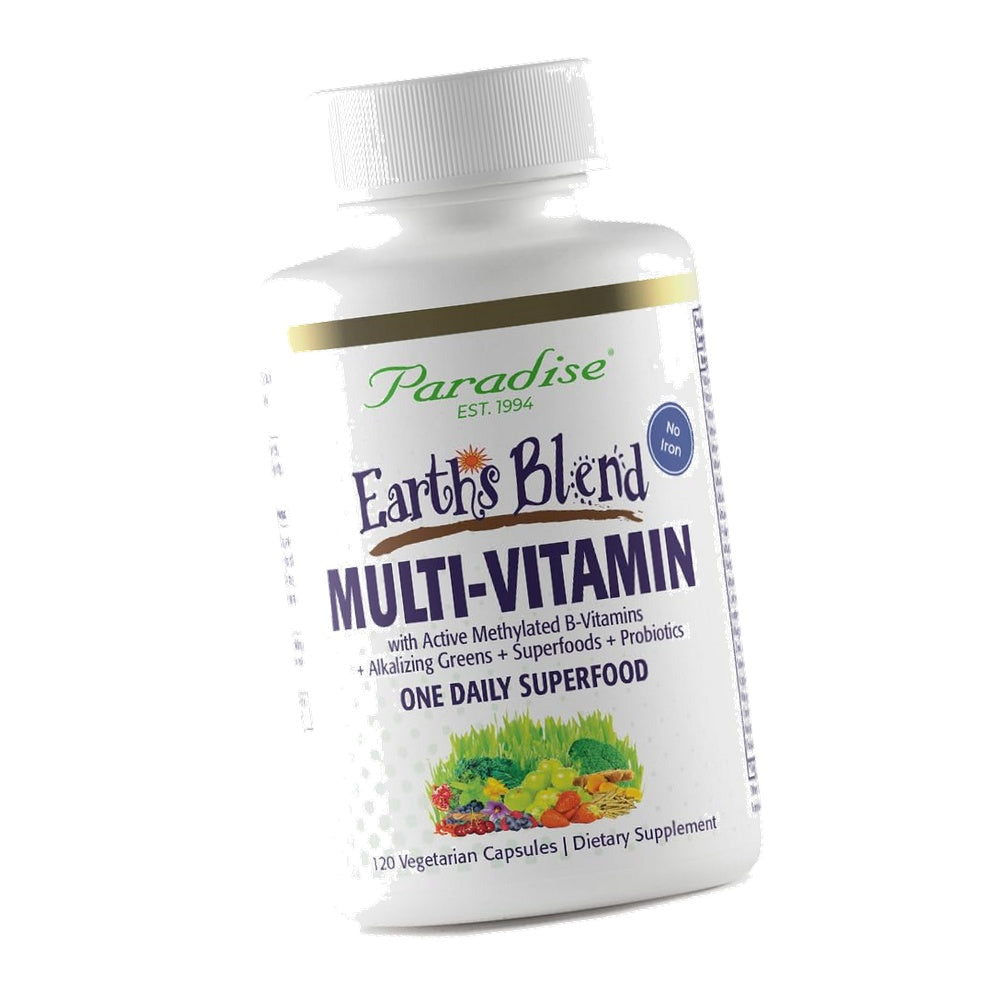 Paradise Herbs Earth's Blend Once Daily Multivitamin No Iron 120