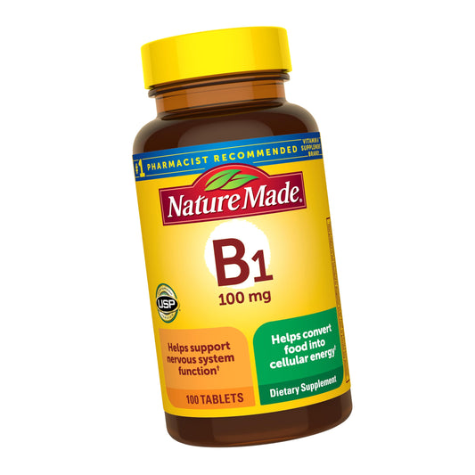 Nature Made Vitamin B1 100mg Tablets, 100 Tablets