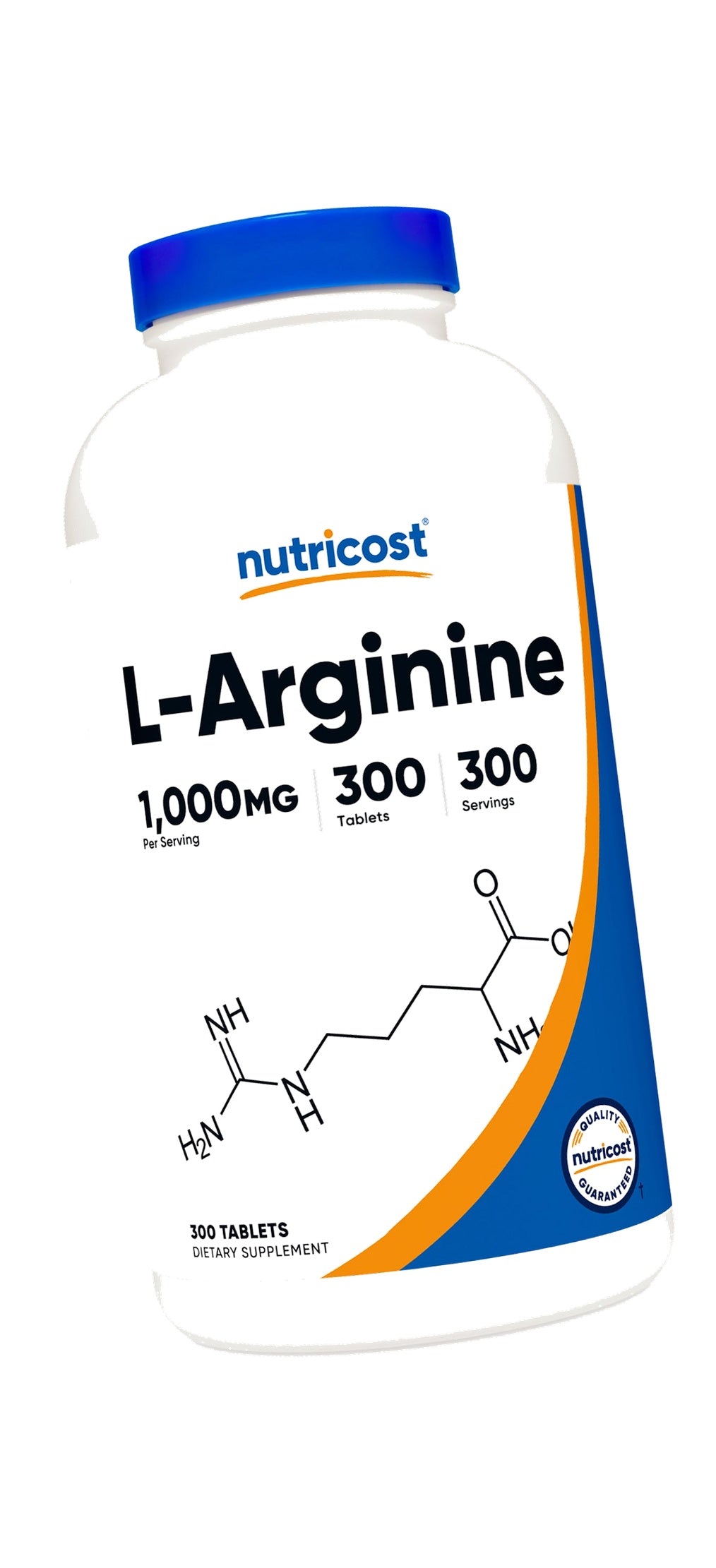 Nutricost L-Arginine 1000mg, Amino Acid Tablets (300 Tablets)