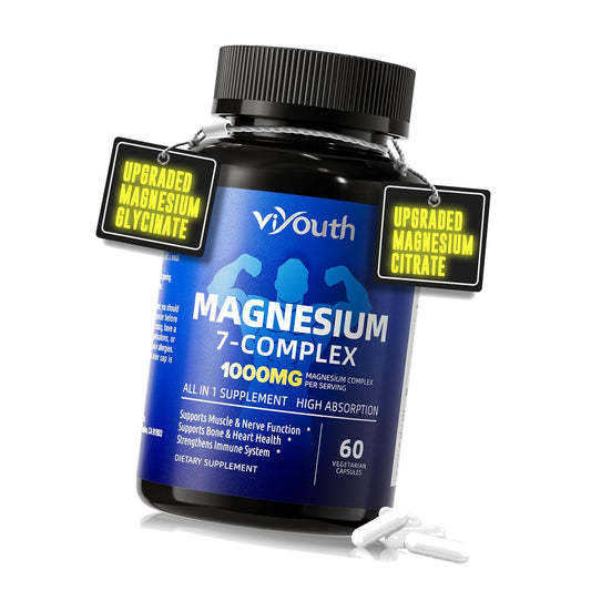 Magnesium 7 Complex Supplement, 7 Forms of Magnesium for Sleep & Muscle