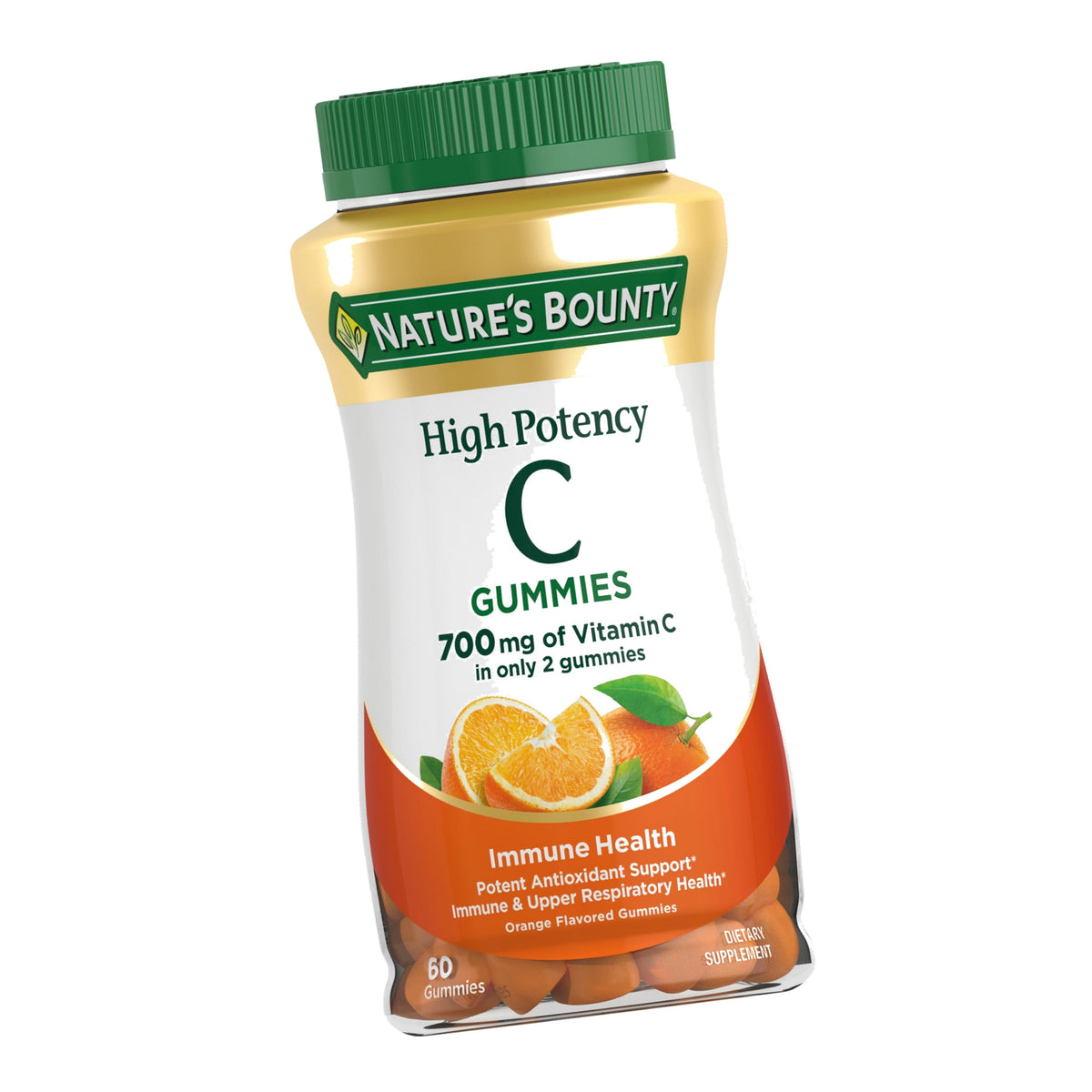 Nature's Bounty Vitamin C Gummies 700mg, Orange Flavor, 60 Count