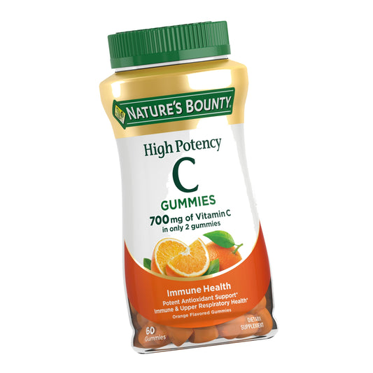 Nature's Bounty Vitamin C Gummies 700mg, Orange Flavor, 60 Count