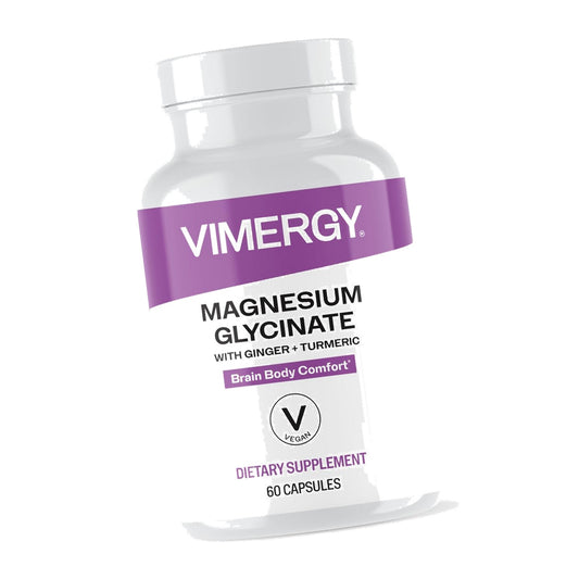 Magnesium 310mg, Brain Body Comfort*, with Turmeric & Ginger, 1 Mo Supply