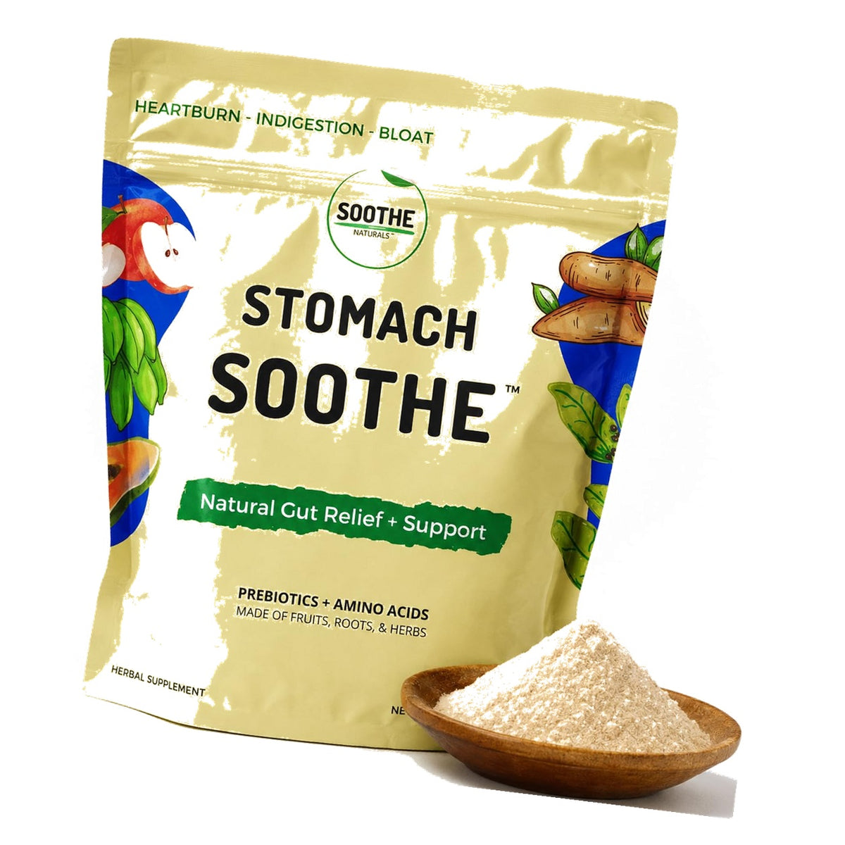 Stomach Soothe Soothe Naturals Acid Reflux Powder (30 Servings)