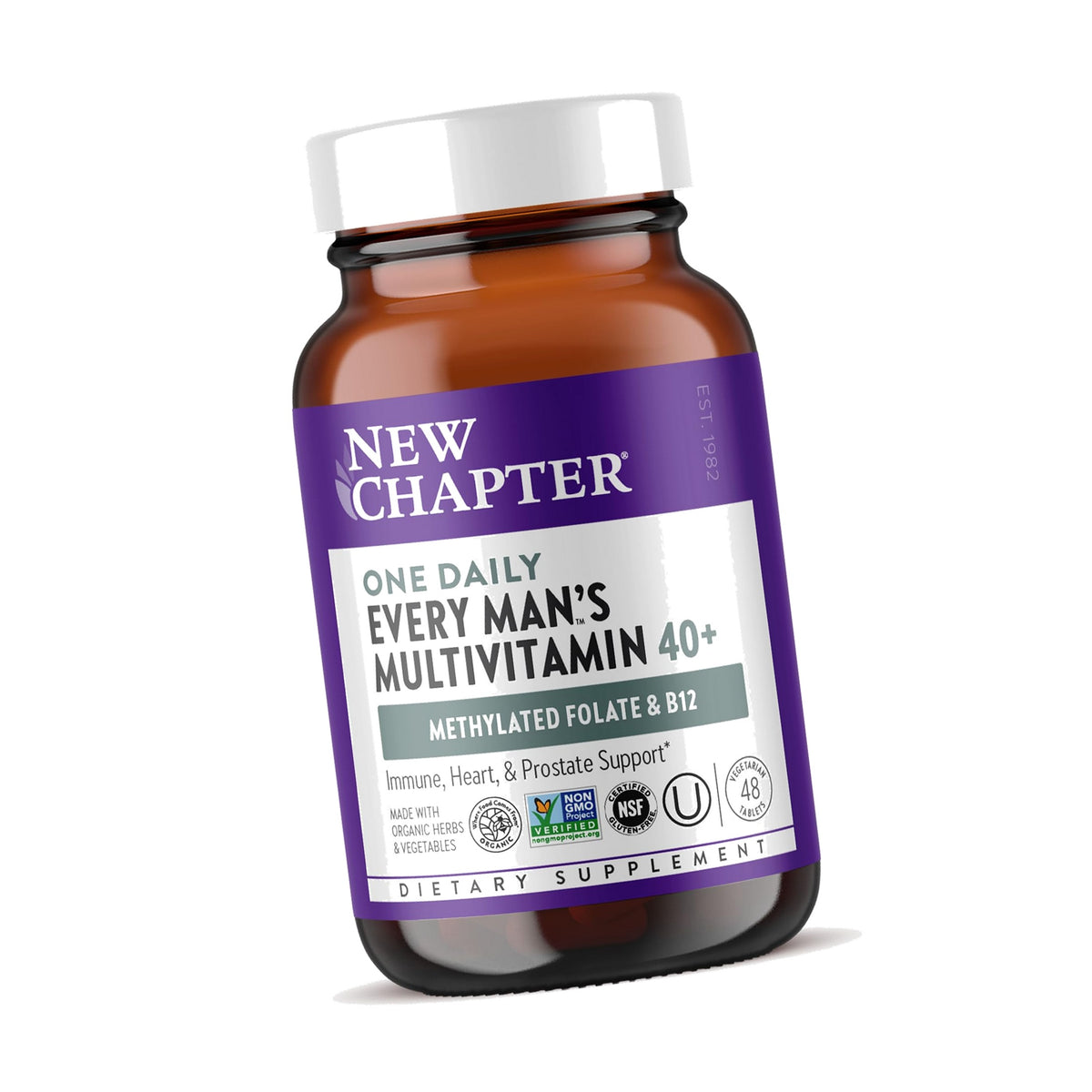 New Chapter Men's One Daily 40+ Multivitamin, 48 Tablets