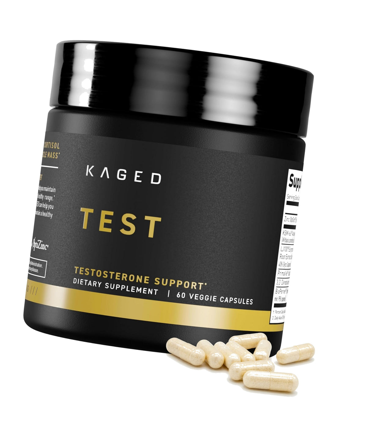 Kaged Test Capsules | Unflavored | 60 Servings