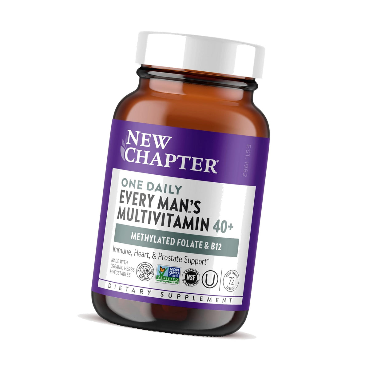 New Chapter Every Man's One Daily 40+ Multivitamin, 72 Tablets