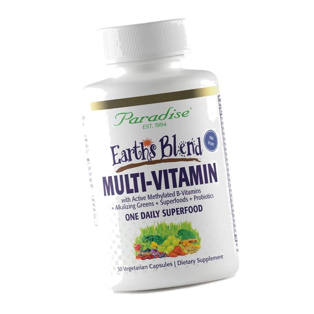 Paradise Herbs & Essentials Once Daily Multivitamin No Iron 30 Count
