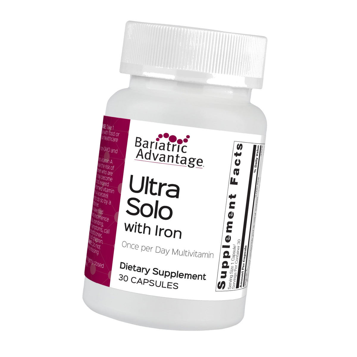 Bariatric Advantage Ultra Solo with Iron, 30 Capsules