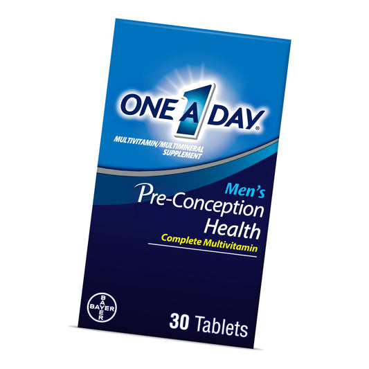 One A Day Men's Pre-Conception Health Multivitamin to Support Sperm Health, Supplement for Men with Vitamin C, Vitamin E, Selenium, Zinc, and Lycopene, 30 Count​