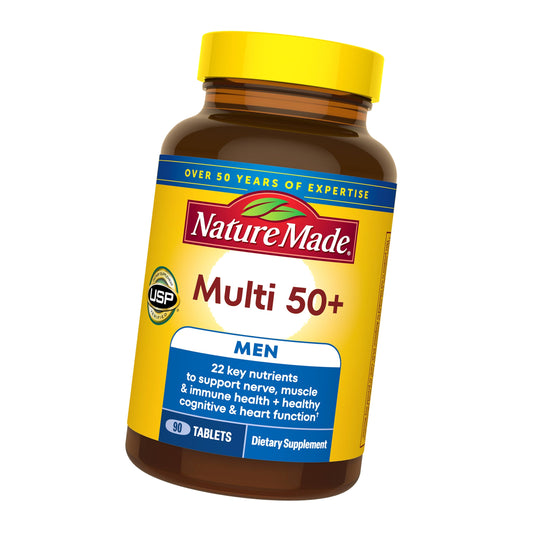 Nature Made Multivitamin for Men Over 50, Mens Multivitamins, 90 Tablets