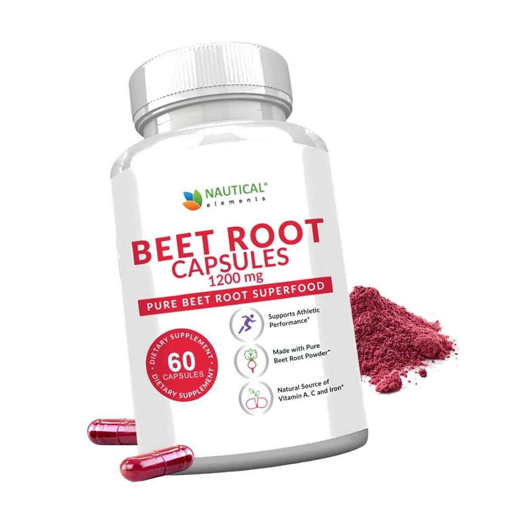 Beet Root Capsules - 1200mg Per Serving - 60 Beet Root Powder Capsules
