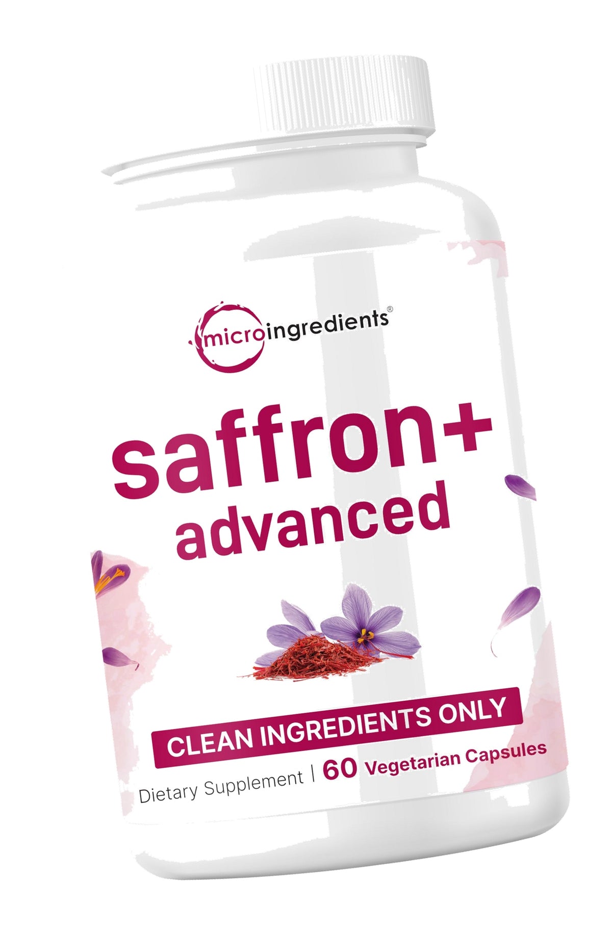Micro Ingredients Saffron+ Advanced Supplements, 60 Vegetarian Capsules