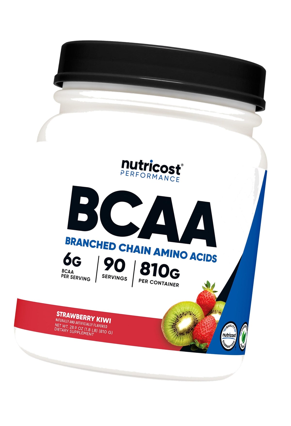 Nutricost BCAA Powder (Strawberry Kiwi, 90 Servings) - Optimal 2:1:1 Ratio