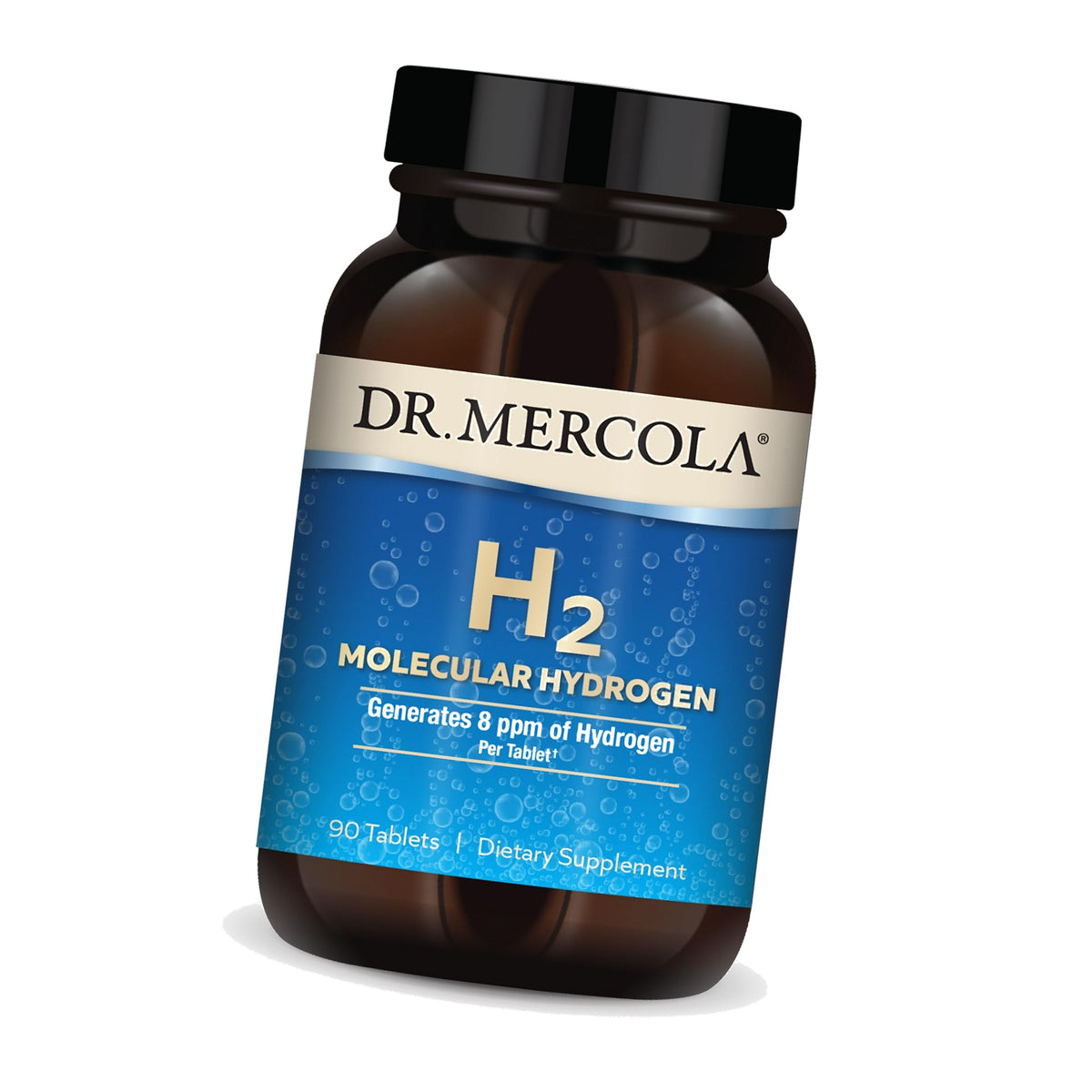 Dr. Mercola H2 Molecular Hydrogen, 8 ppm, 90 Tablets (90 Servings)