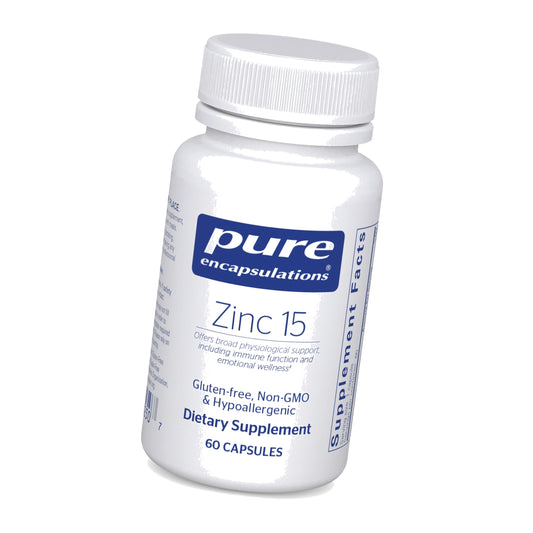 Pure Encapsulations Zinc 15 mg, 60 Capsules
