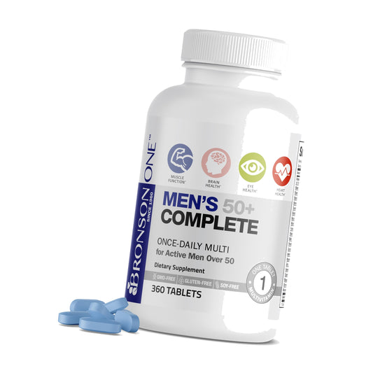 Bronson ONE Daily Mens 50+ Complete Multivitamin Multimineral, 360 Tablets