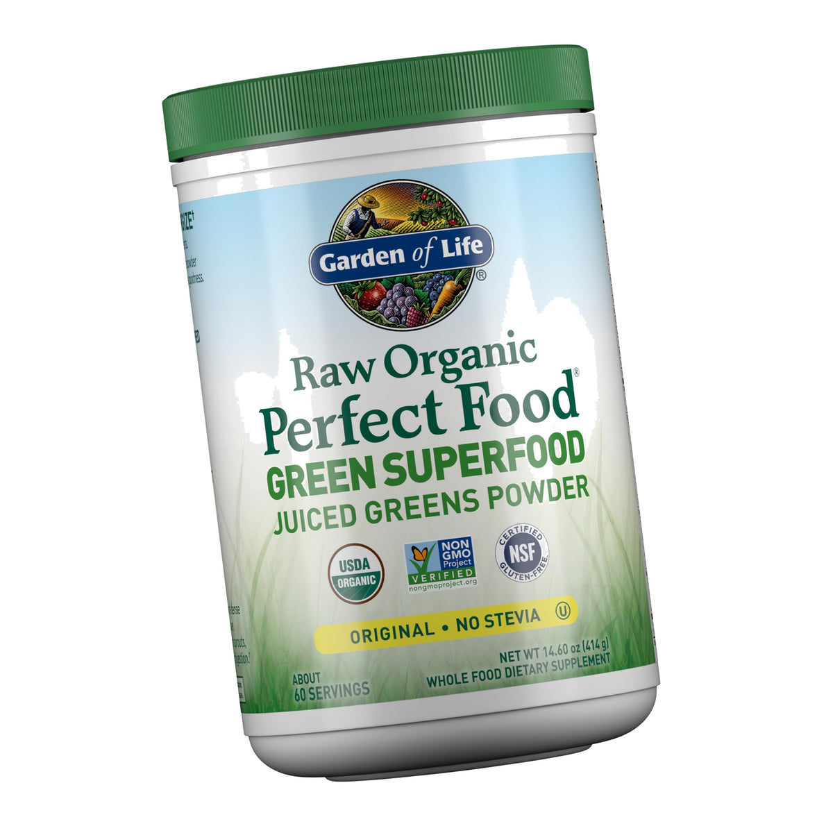 Garden of Life RAW Organic Perfect Food Juiced Greens Powder, 60 Servings