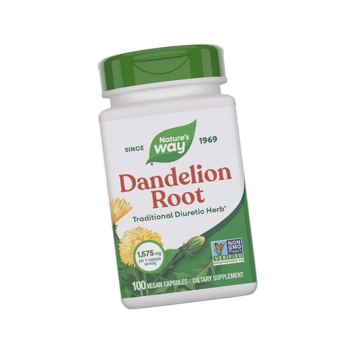 Nature's Way Dandelion Root Capsules, 1,575 mg per Serving, 100 ct