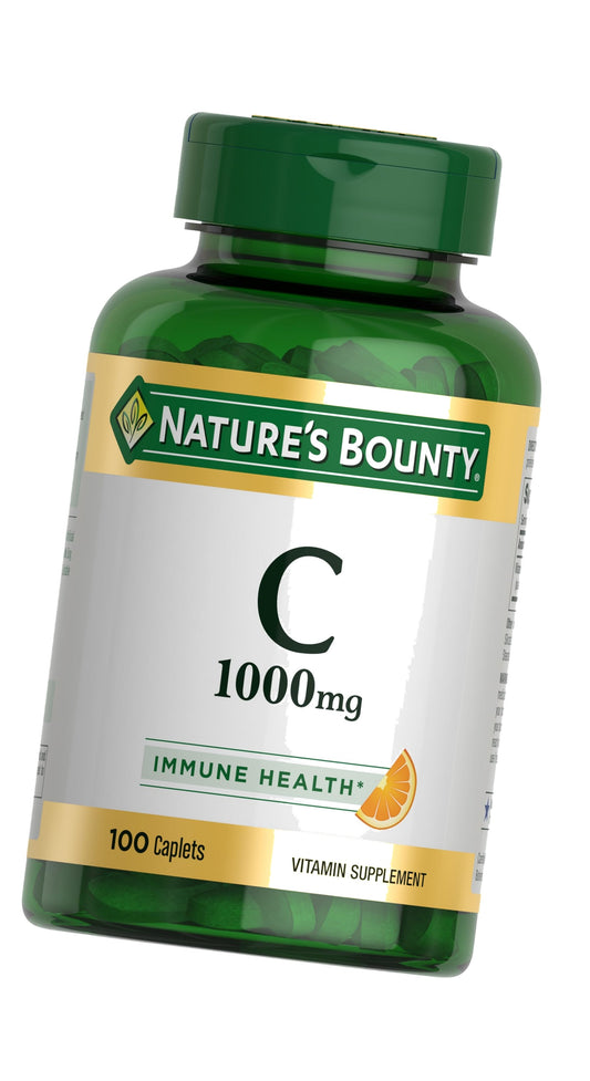 Nature’s Bounty Vitamin C 1000mg, Immune Support Supplement, Powerful Antioxidant, 1 Pack, 100 Caplets