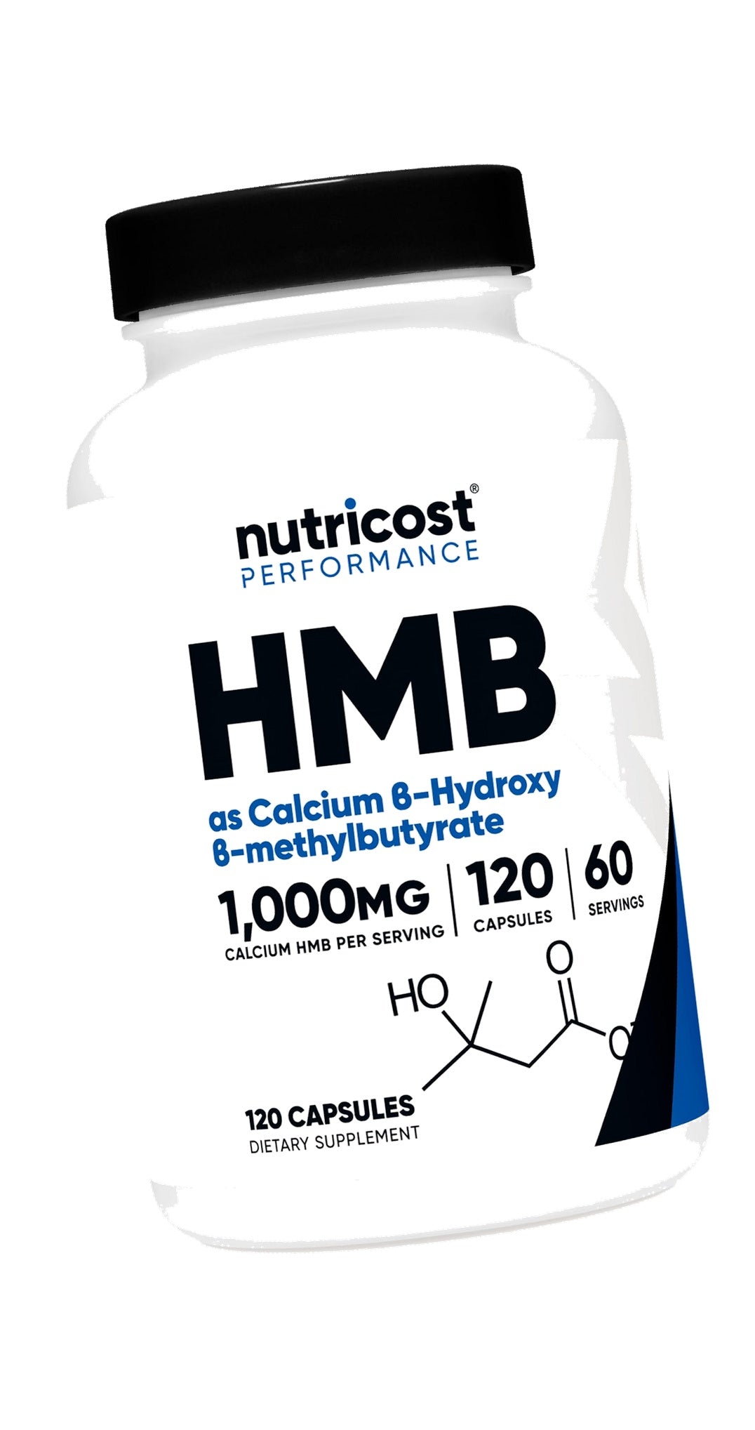 Nutricost HMB (Beta-Hydroxy Beta-Methylbutyrate) 1000mg, 120 Capsules
