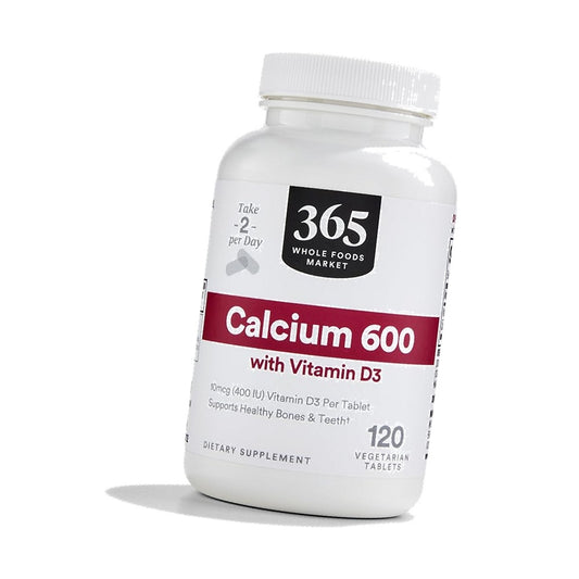 365 by Whole Foods Market, Calcium with Vitamin D3, 120 Vegetarian Tablets, 60-Day Supply