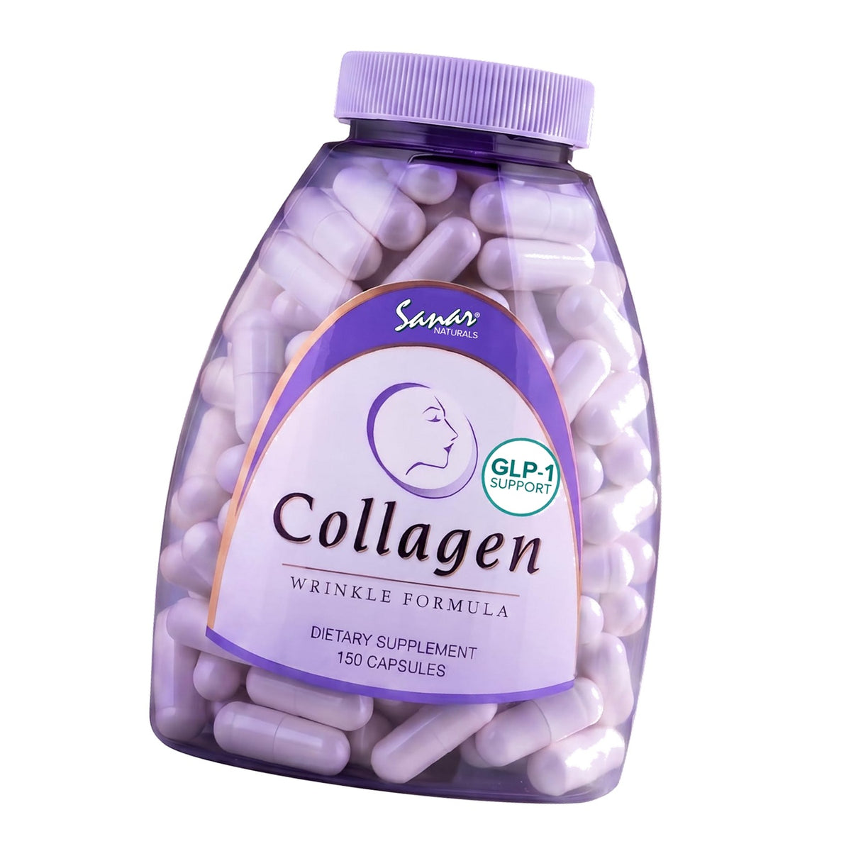 Sanar Naturals Collagen Peptides for Women & Men, GLP-1 Support, 150 Pills