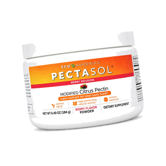 EcoNugenics PectaSol Modified Citrus Pectin Supplement – 184g Berry Powder