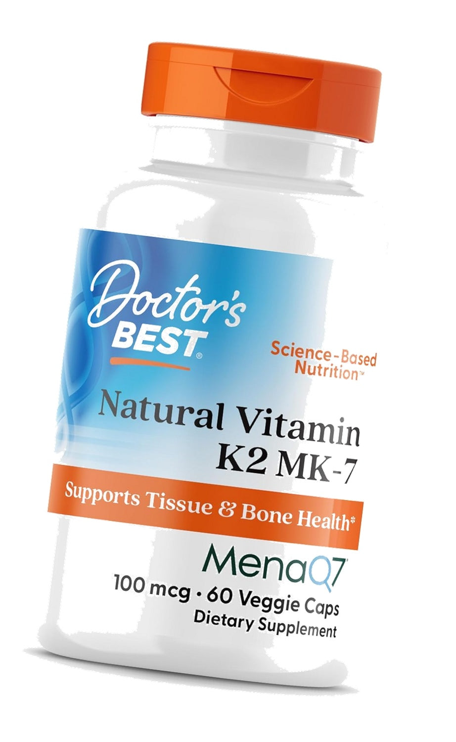 Doctor's BEST Natural Vitamin K2 MK7 Supplement, Non GMO, 60 Veg Caps