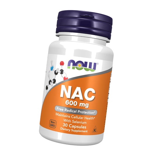 Now Supplements, NAC (N-Acetyl Cysteine) 600 mg with Selenium 30 Capsules