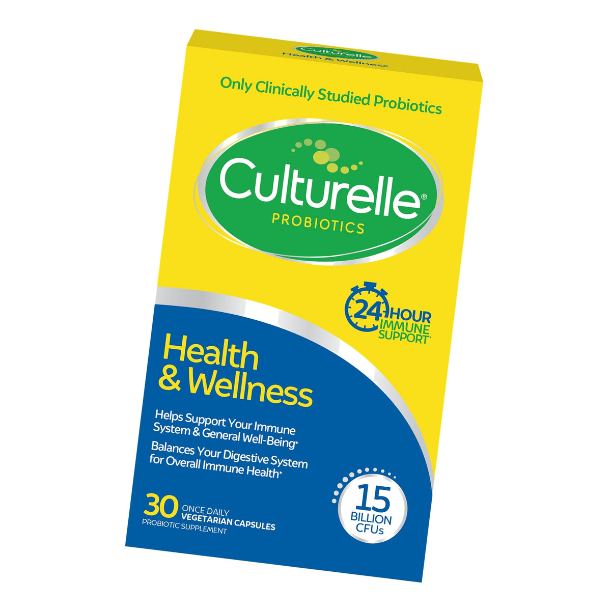 Culturelle Health & Wellness Daily Probiotic Supplement Men & Women, 30 Ct