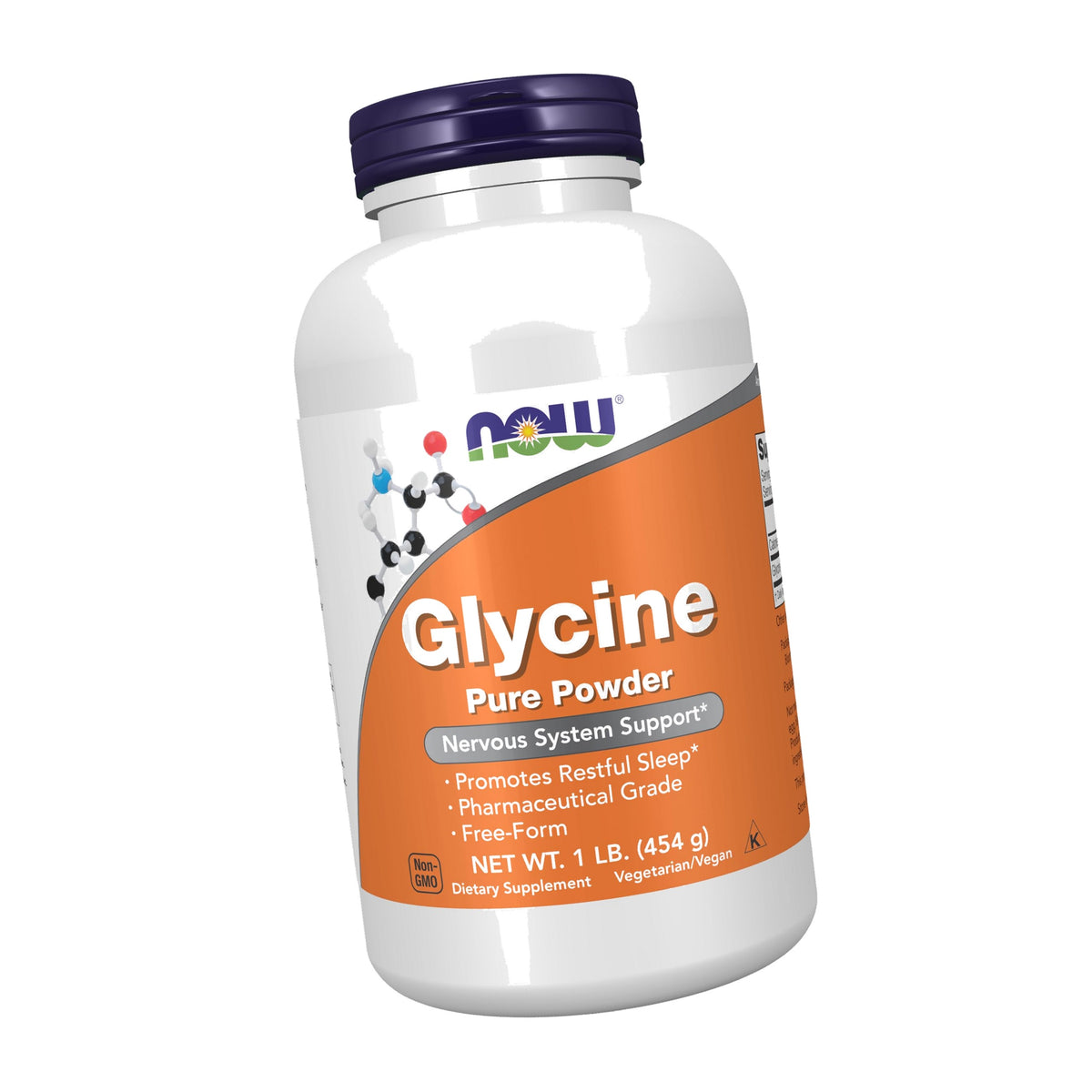 NOW Supplements, Glycine Powder, Cognitive Support*, 1 lb