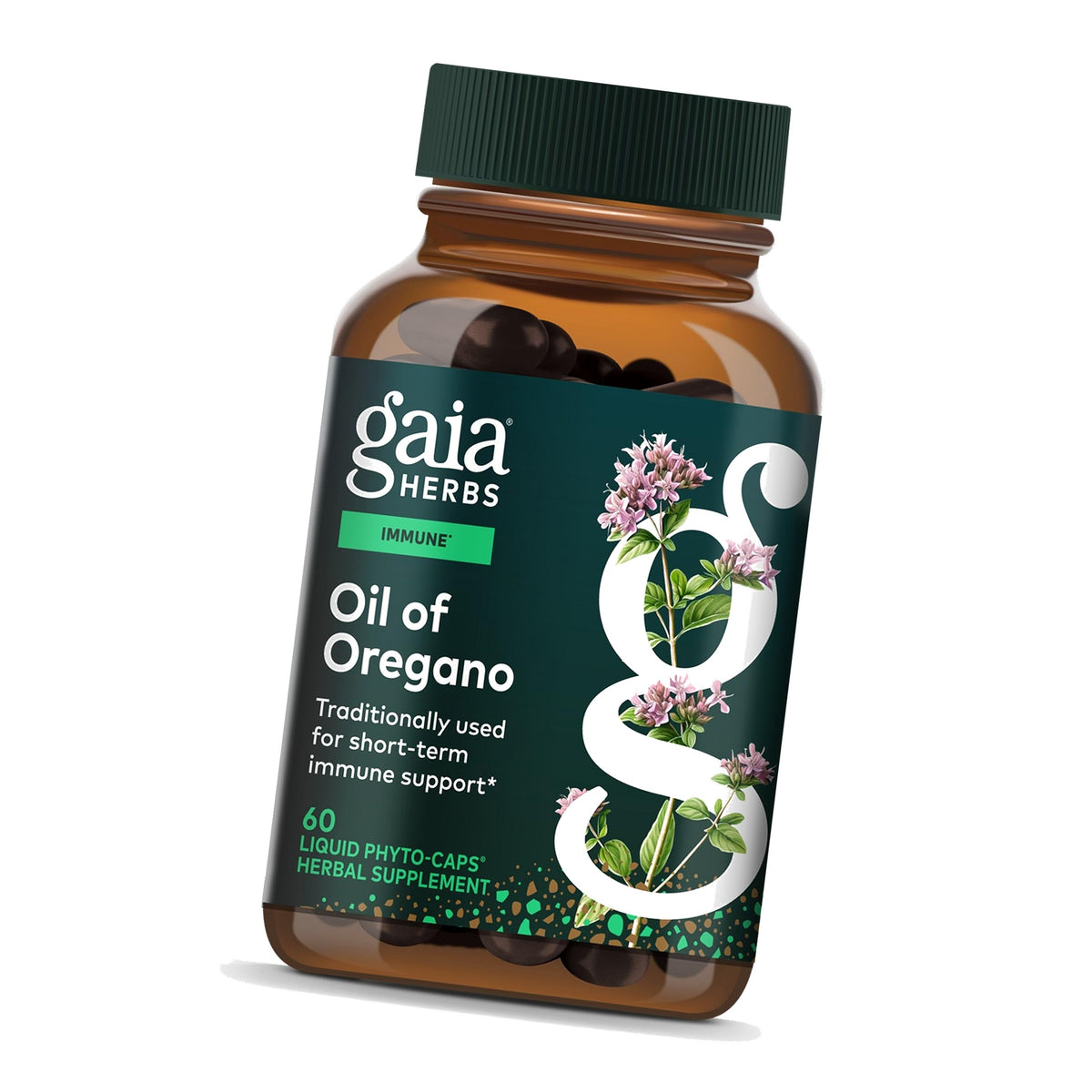Gaia Herbs Oil of Oregano 230 mg, 60 Vegan Capsules, 60 Servings