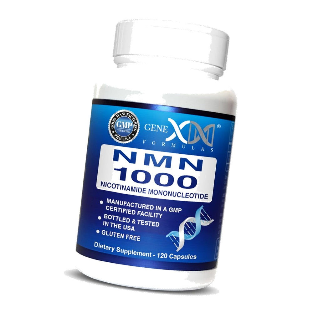 Genex Formulas NMN 1000mg Dose Stabilized Form 99% Pure Supplement 120 Caps