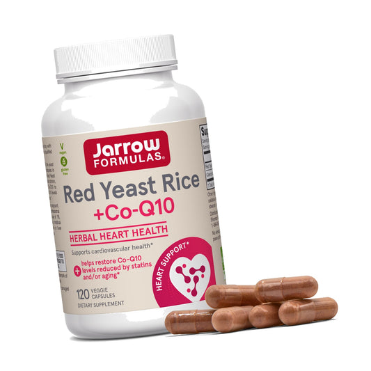 Jarrow Red Yeast Rice 1200 mg with CoQ10 100mg (Q10), 120 Capsules