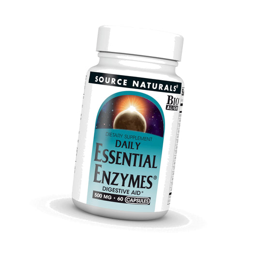 Source Naturals Daily Essential Enzymes, 500 mg - 60 Capsules