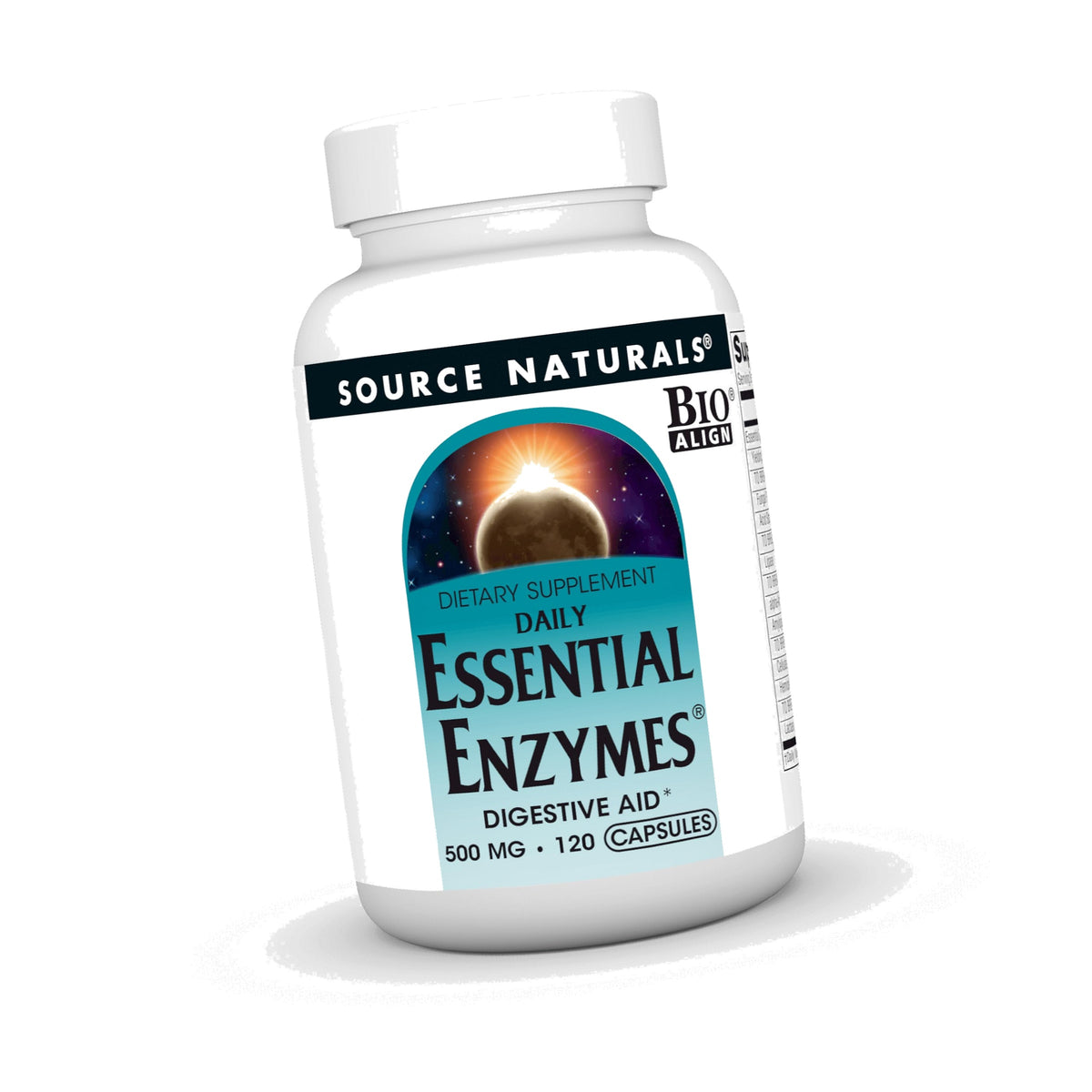 Source Naturals Daily Essential Enzymes, 500 mg - 120 Capsules