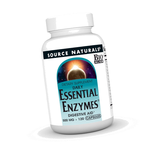 Source Naturals Daily Essential Enzymes, 500 mg - 120 Capsules