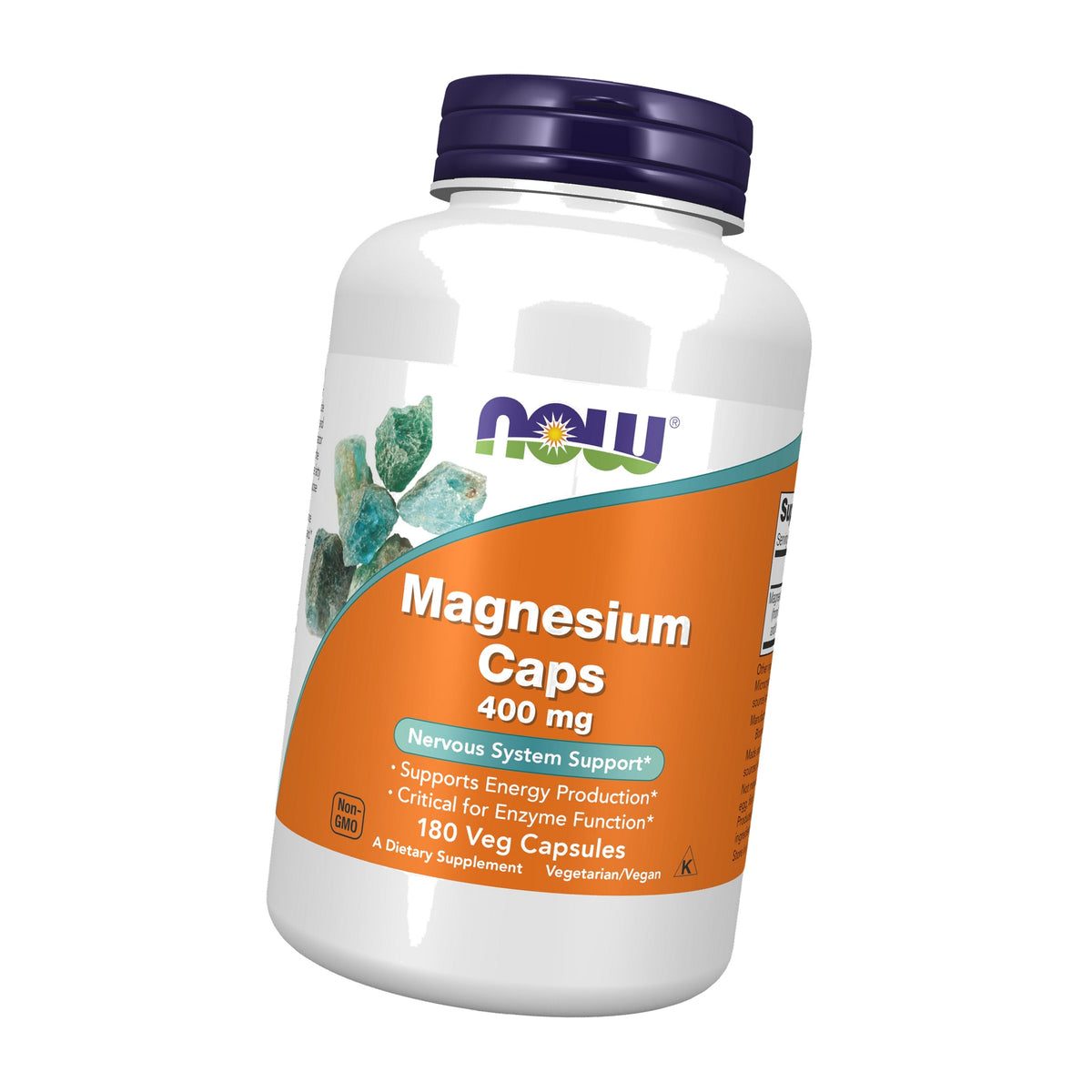NOW Supplements, Magnesium 400 mg, Nervous System Support*, 180 Veg Caps