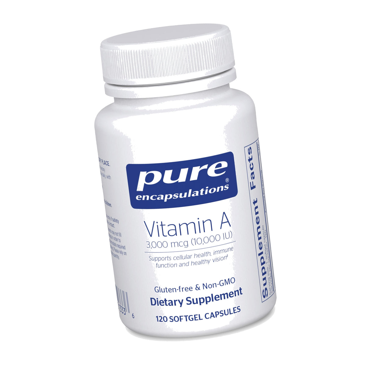 Pure Encapsulations Vitamin A, 120 Softgel Capsules