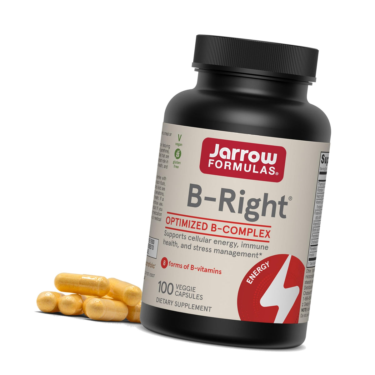 Jarrow B-Right Vitamin B Complex Formula, 100 Capsules