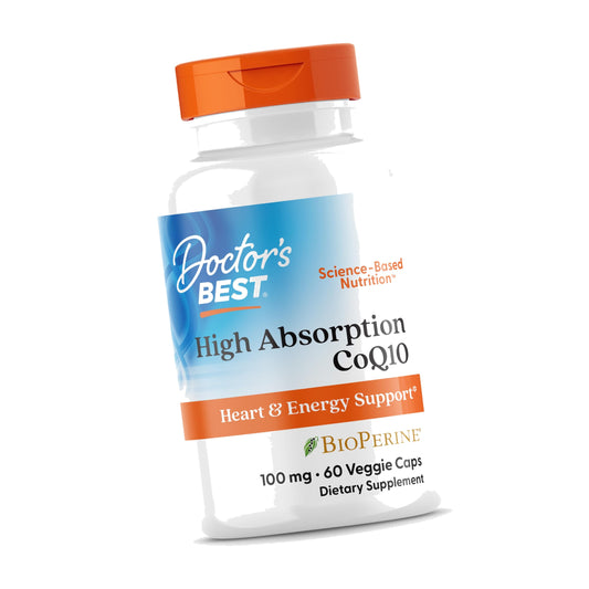 Doctor's BEST High Absorption CoQ10 with BioPerine, 60 Veg Capsules